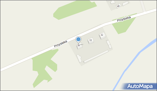 Przysieka, Przysieka, 34, mapa Przysieka