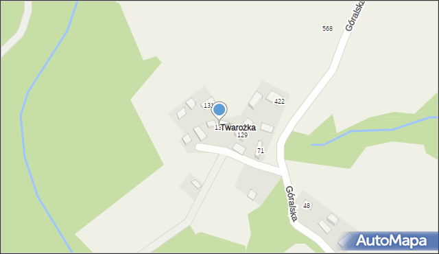 Przysietnica, Przysietnica, 130, mapa Przysietnica