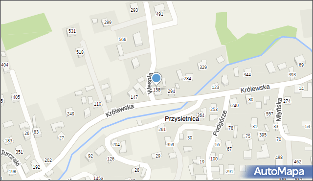 Przysietnica, Przysietnica, 138, mapa Przysietnica