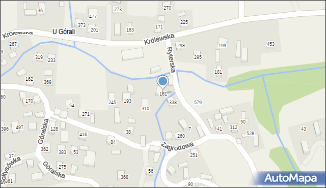 Przysietnica, Przysietnica, 161, mapa Przysietnica