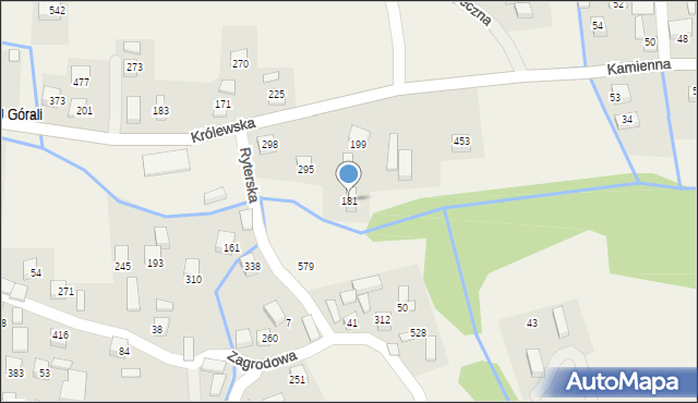 Przysietnica, Przysietnica, 181, mapa Przysietnica