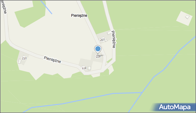 Przysietnica, Przysietnica, 229, mapa Przysietnica