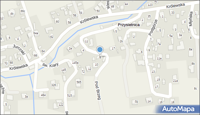 Przysietnica, Przysietnica, 28, mapa Przysietnica