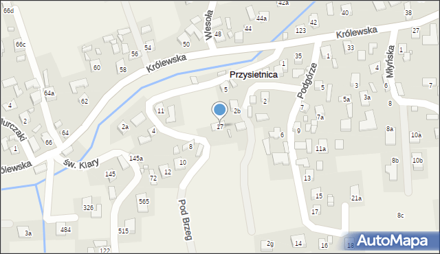 Przysietnica, Przysietnica, 29, mapa Przysietnica