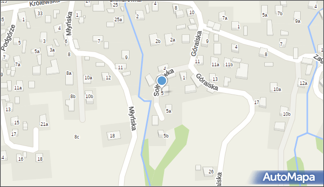 Przysietnica, Przysietnica, 361, mapa Przysietnica