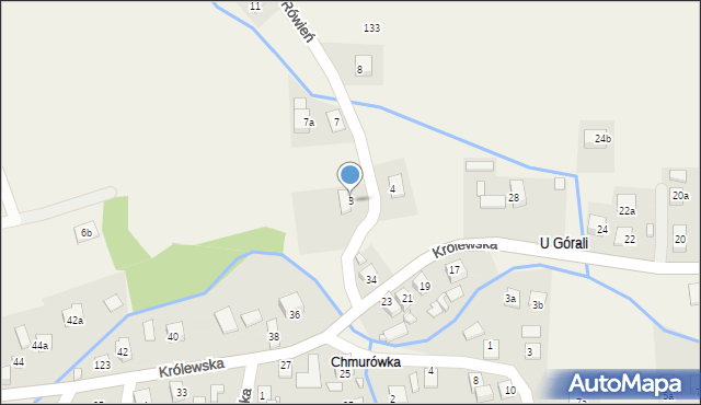 Przysietnica, Przysietnica, 510, mapa Przysietnica