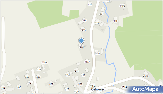 Przysietnica, Przysietnica, 434, mapa Przysietnica