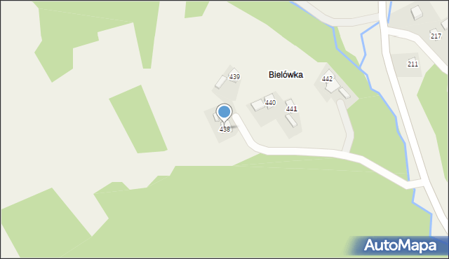 Przysietnica, Przysietnica, 438, mapa Przysietnica