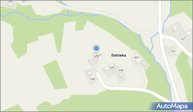 Przysietnica, Przysietnica, 439, mapa Przysietnica