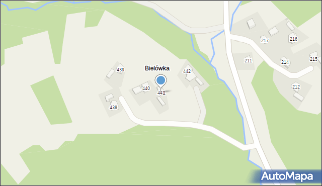 Przysietnica, Przysietnica, 441, mapa Przysietnica