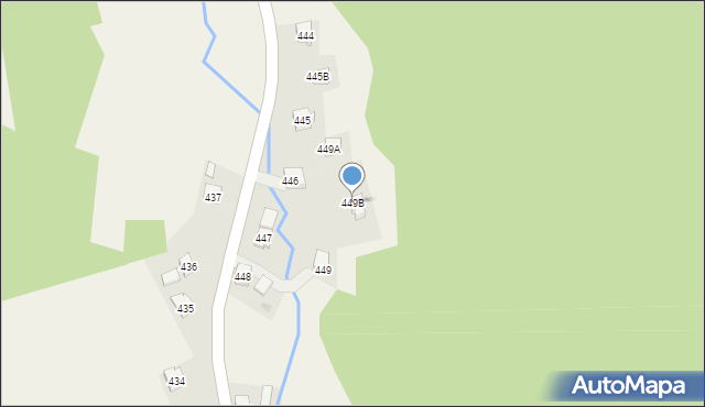 Przysietnica, Przysietnica, 449B, mapa Przysietnica