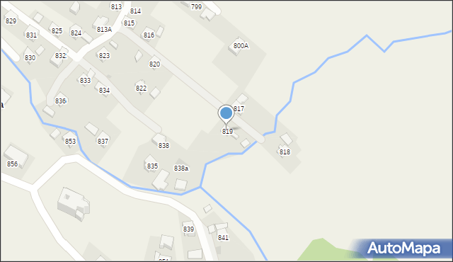 Przysietnica, Przysietnica, 819, mapa Przysietnica