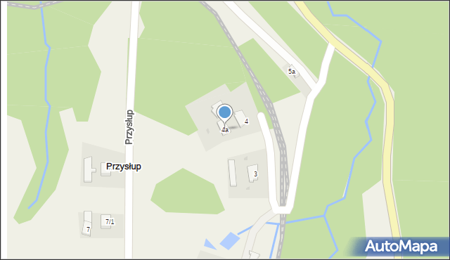 Przysłup, Przysłup, 4a, mapa Przysłup