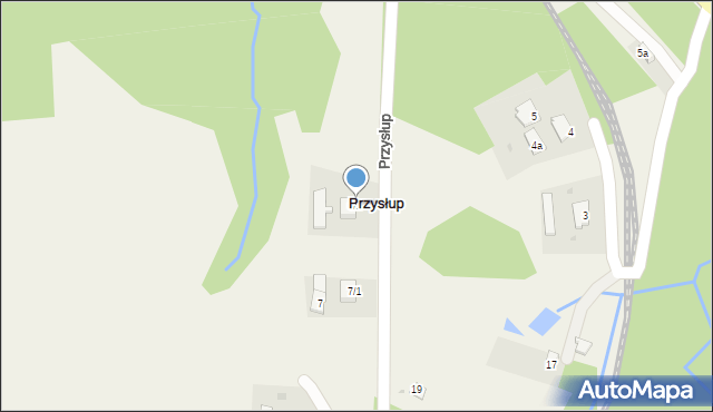 Przysłup, Przysłup, 6/1, mapa Przysłup