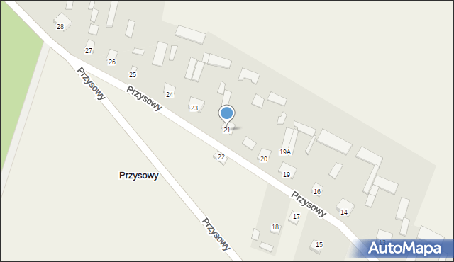 Przysowy, Przysowy, 21, mapa Przysowy