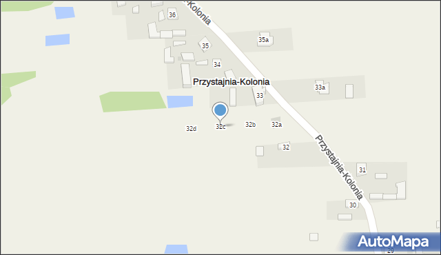 Przystajnia-Kolonia, Przystajnia-Kolonia, 32c, mapa Przystajnia-Kolonia