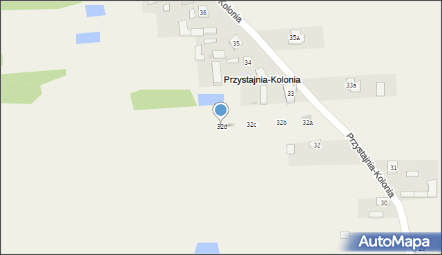 Przystajnia-Kolonia, Przystajnia-Kolonia, 32d, mapa Przystajnia-Kolonia