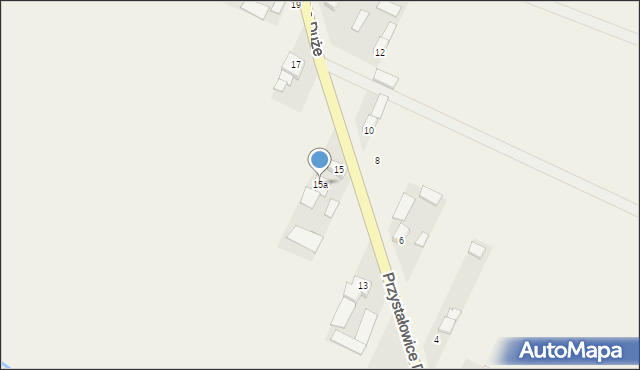 Przystałowice Duże, Przystałowice Duże, 15a, mapa Przystałowice Duże