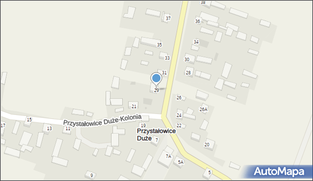 Przystałowice Duże, Przystałowice Duże, 29, mapa Przystałowice Duże