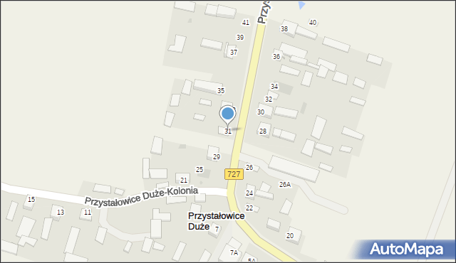 Przystałowice Duże, Przystałowice Duże, 31, mapa Przystałowice Duże