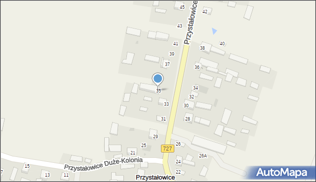 Przystałowice Duże, Przystałowice Duże, 35, mapa Przystałowice Duże