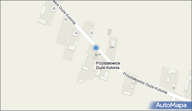 Przystałowice Duże-Kolonia, Przystałowice Duże-Kolonia, 39, mapa Przystałowice Duże-Kolonia