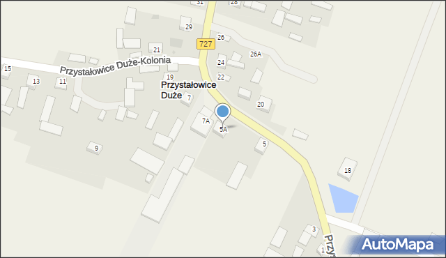 Przystałowice Duże-Kolonia, Przystałowice Duże-Kolonia, 5A, mapa Przystałowice Duże-Kolonia