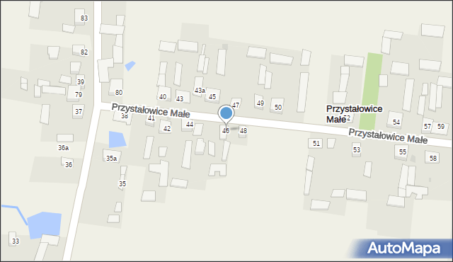 Przystałowice Małe, Przystałowice Małe, 46, mapa Przystałowice Małe