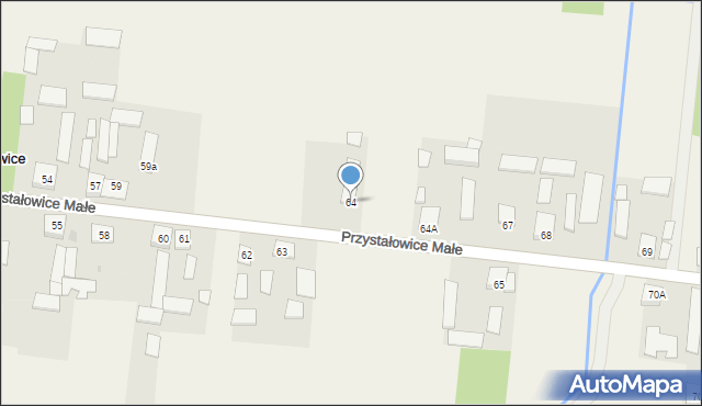 Przystałowice Małe, Przystałowice Małe, 64, mapa Przystałowice Małe