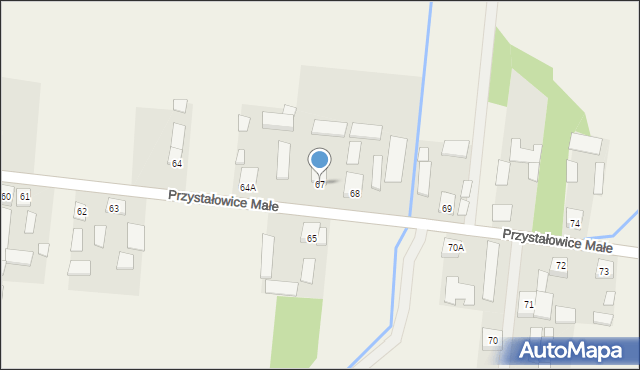 Przystałowice Małe, Przystałowice Małe, 67, mapa Przystałowice Małe