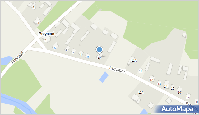 Przystań, Przystań, 10, mapa Przystań