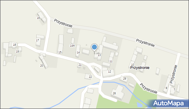 Przystronie, Przystronie, 13a, mapa Przystronie