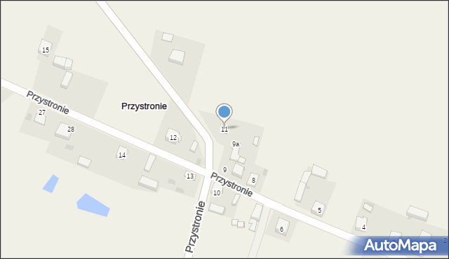 Przystronie, Przystronie, 11, mapa Przystronie