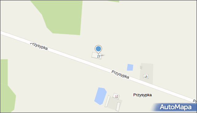 Przysypka, Przysypka, 13, mapa Przysypka