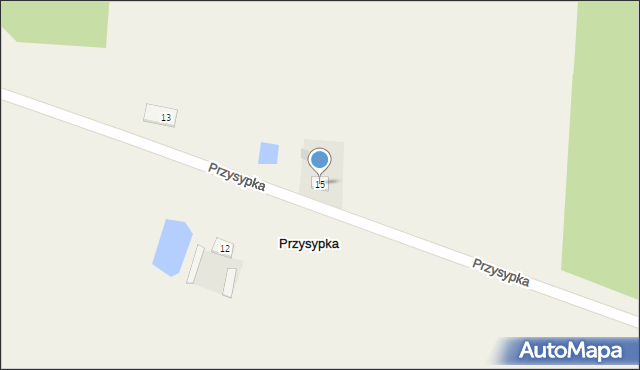 Przysypka, Przysypka, 15, mapa Przysypka