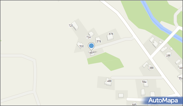 Przyszowa, Przyszowa, 607, mapa Przyszowa