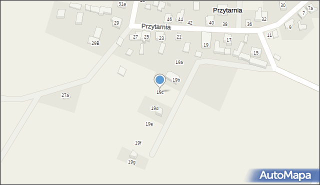 Przytarnia, Przytarnia, 19c, mapa Przytarnia