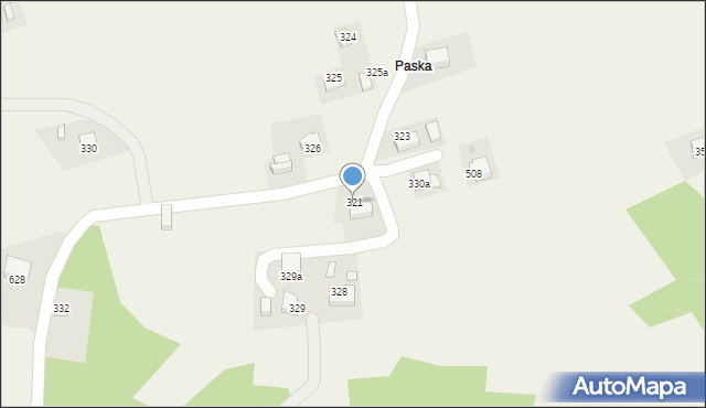 Przytkowice, Przytkowice, 321, mapa Przytkowice