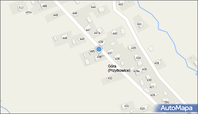 Przytkowice, Przytkowice, 438, mapa Przytkowice