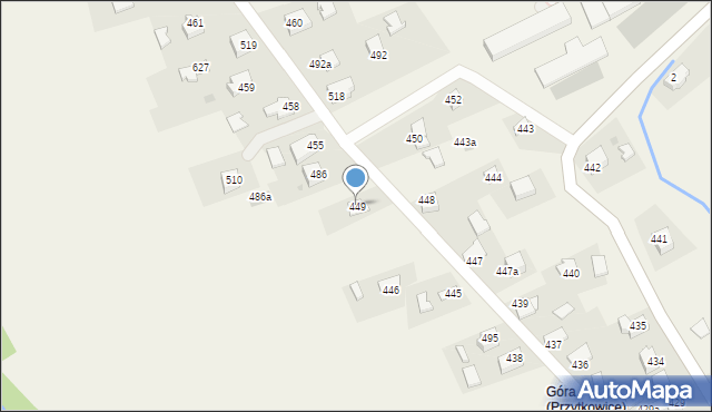 Przytkowice, Przytkowice, 449, mapa Przytkowice