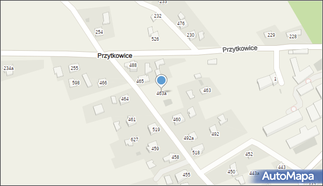 Przytkowice, Przytkowice, 463a, mapa Przytkowice