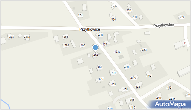 Przytkowice, Przytkowice, 464, mapa Przytkowice