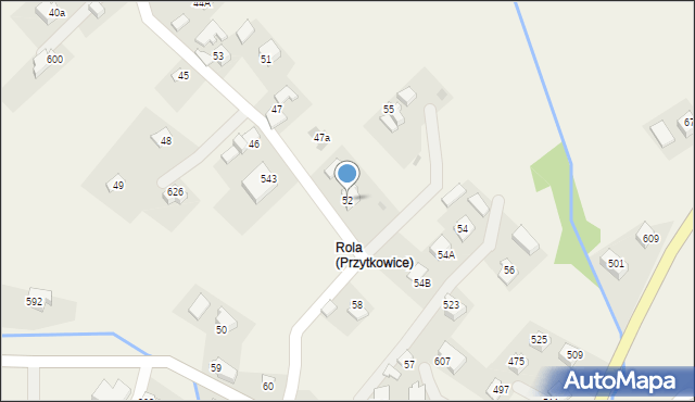 Przytkowice, Przytkowice, 52, mapa Przytkowice