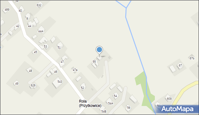 Przytkowice, Przytkowice, 55A, mapa Przytkowice