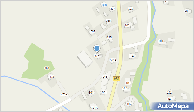 Przytkowice, Przytkowice, 575, mapa Przytkowice