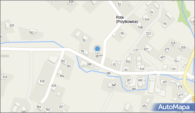 Przytkowice, Przytkowice, 60, mapa Przytkowice