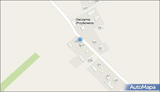 Przytkowice, Przytkowice, 78, mapa Przytkowice