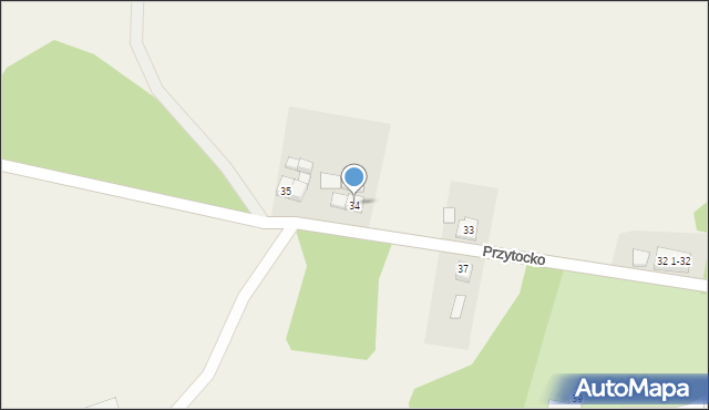 Przytocko, Przytocko, 34, mapa Przytocko