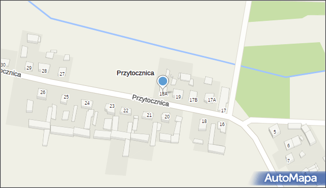 Przytocznica, Przytocznica, 18A, mapa Przytocznica