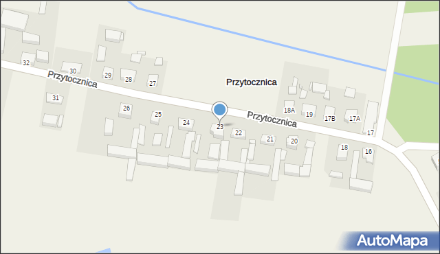 Przytocznica, Przytocznica, 23, mapa Przytocznica